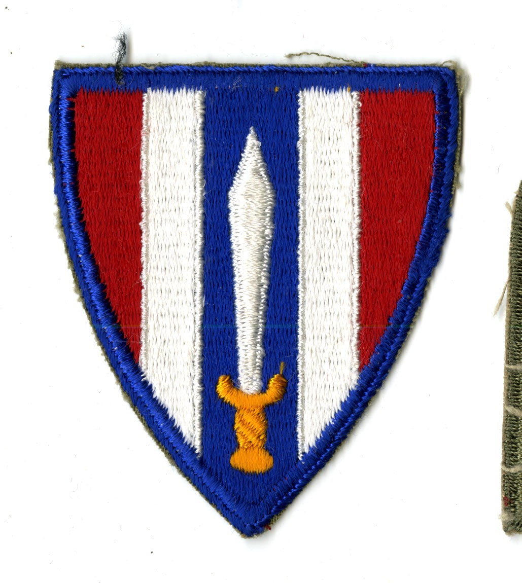 European Civil Affairs Division White Back Patch WWII Vintage