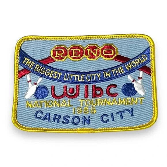 WIBC Women International Bowling Congress Reno Carson City NV 1988 Vtg Patch DBX