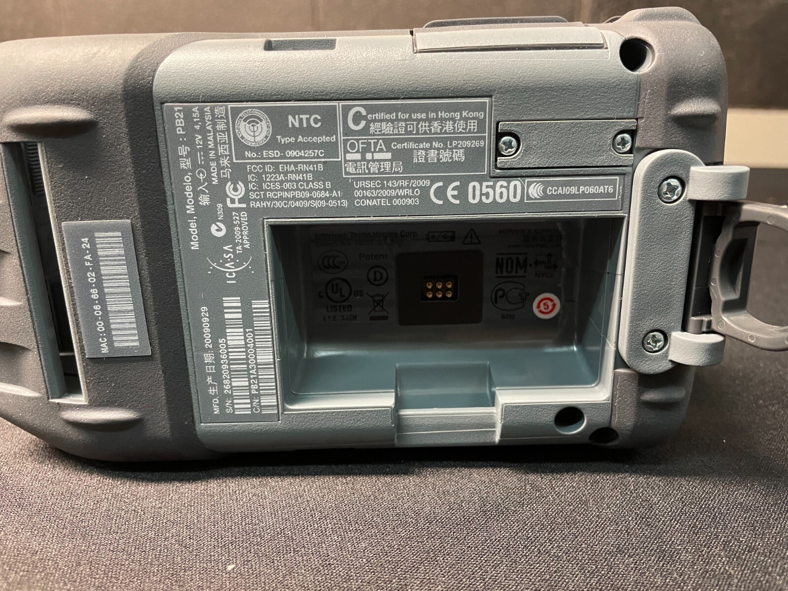 Intermec PB21 Mobile Printer