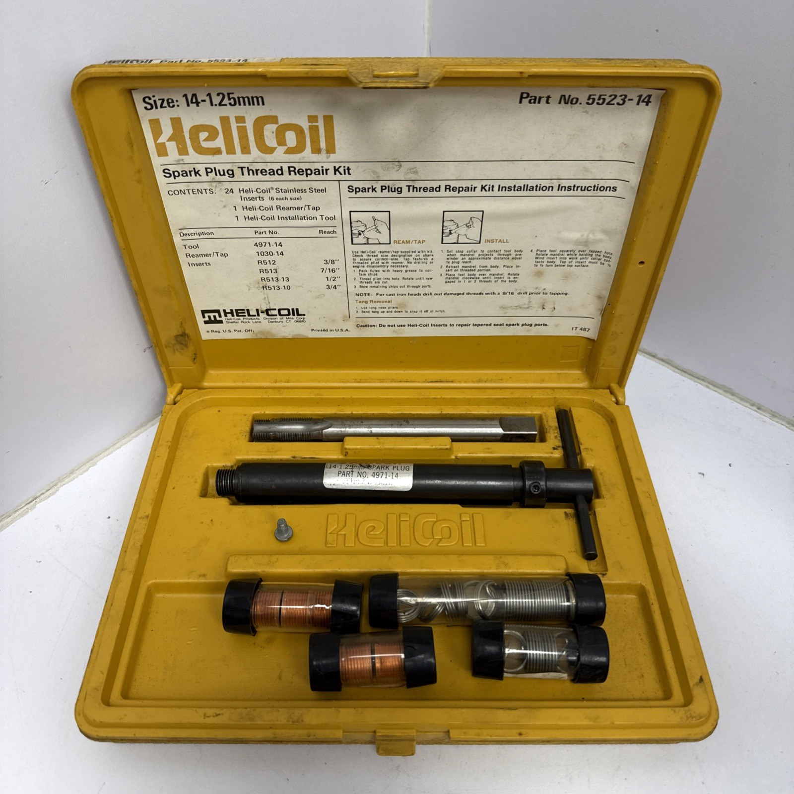 HELICOIL SPARK PLUG REPAIR KIT 5523-14