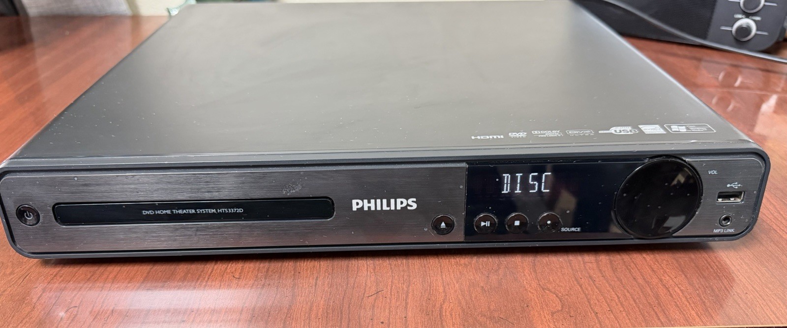 Philips HTS3372D/F7 5.1 Channel DVD Home Theater Receiver - Tested & Working