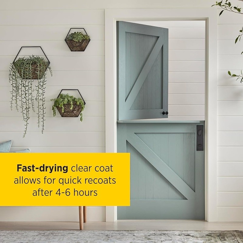 Fast Drying Polyurethane Wood Finish Clear Spray Durable Protective Coating New