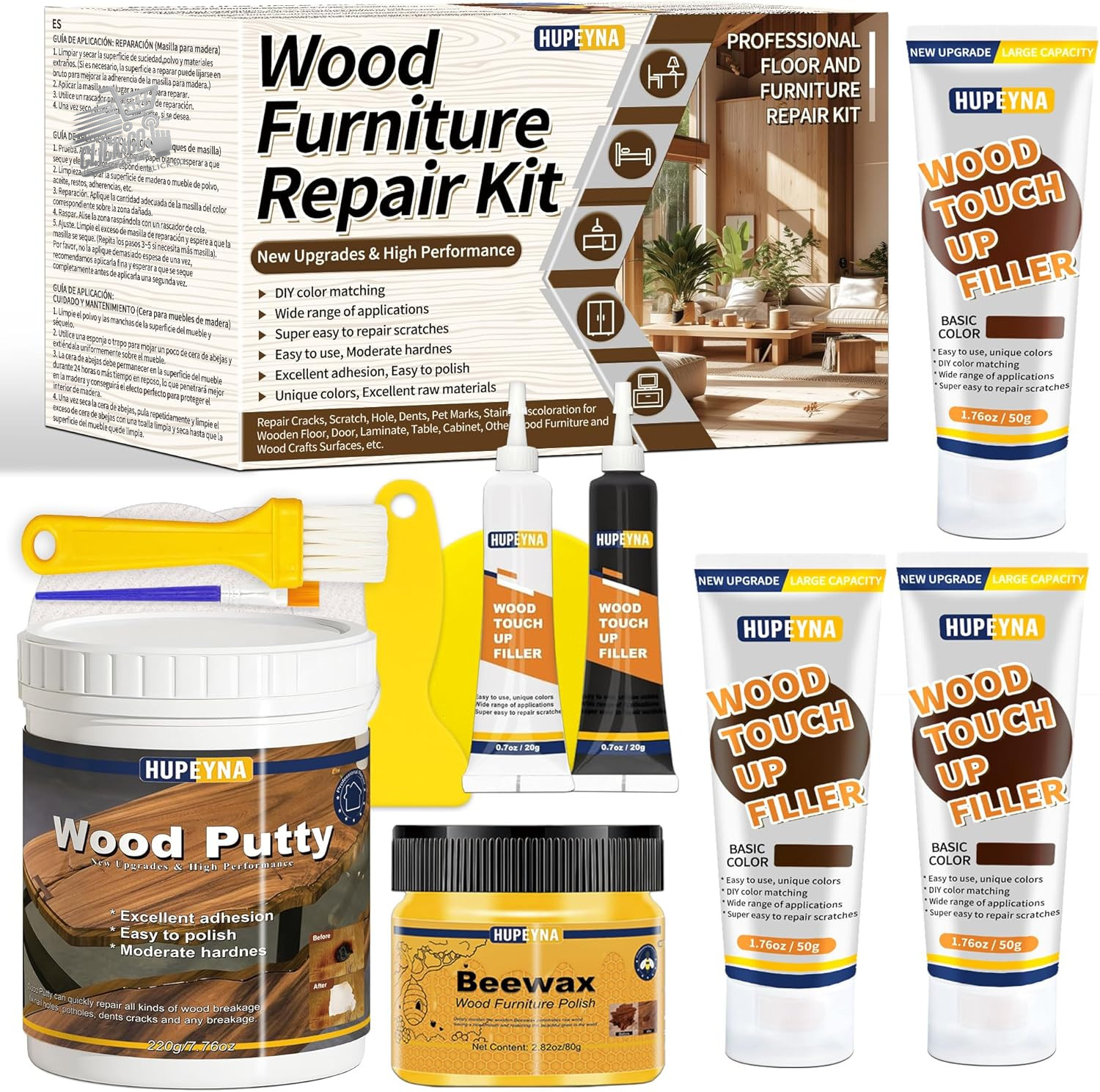 Wooden Furniture Repair Kit, Large Capacity Wood Repair Kit St