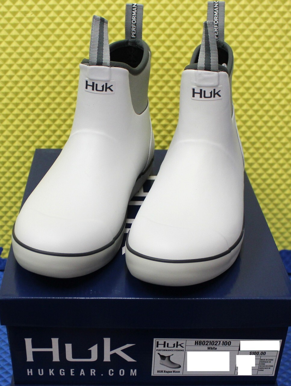 HUK Fishing Boot Rogue Wave H8021027-100 White CHOOSE YOUR SIZE!