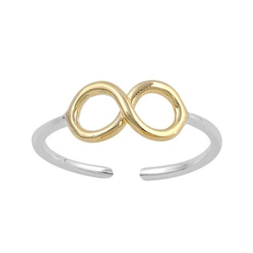 Infinity Sterling Silver Toe Ring NEW