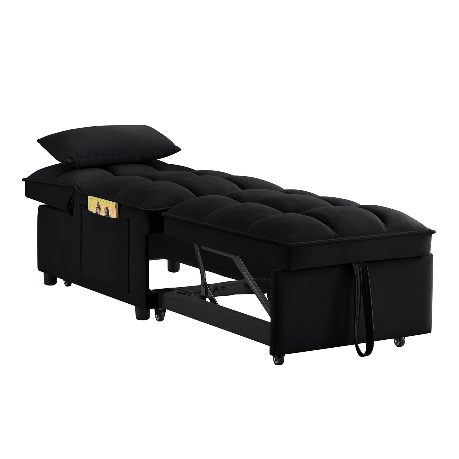 Convertible Sofa Bed 4 in 1 Multi-Functional Folding Recliner Sleeper Sofa Chair