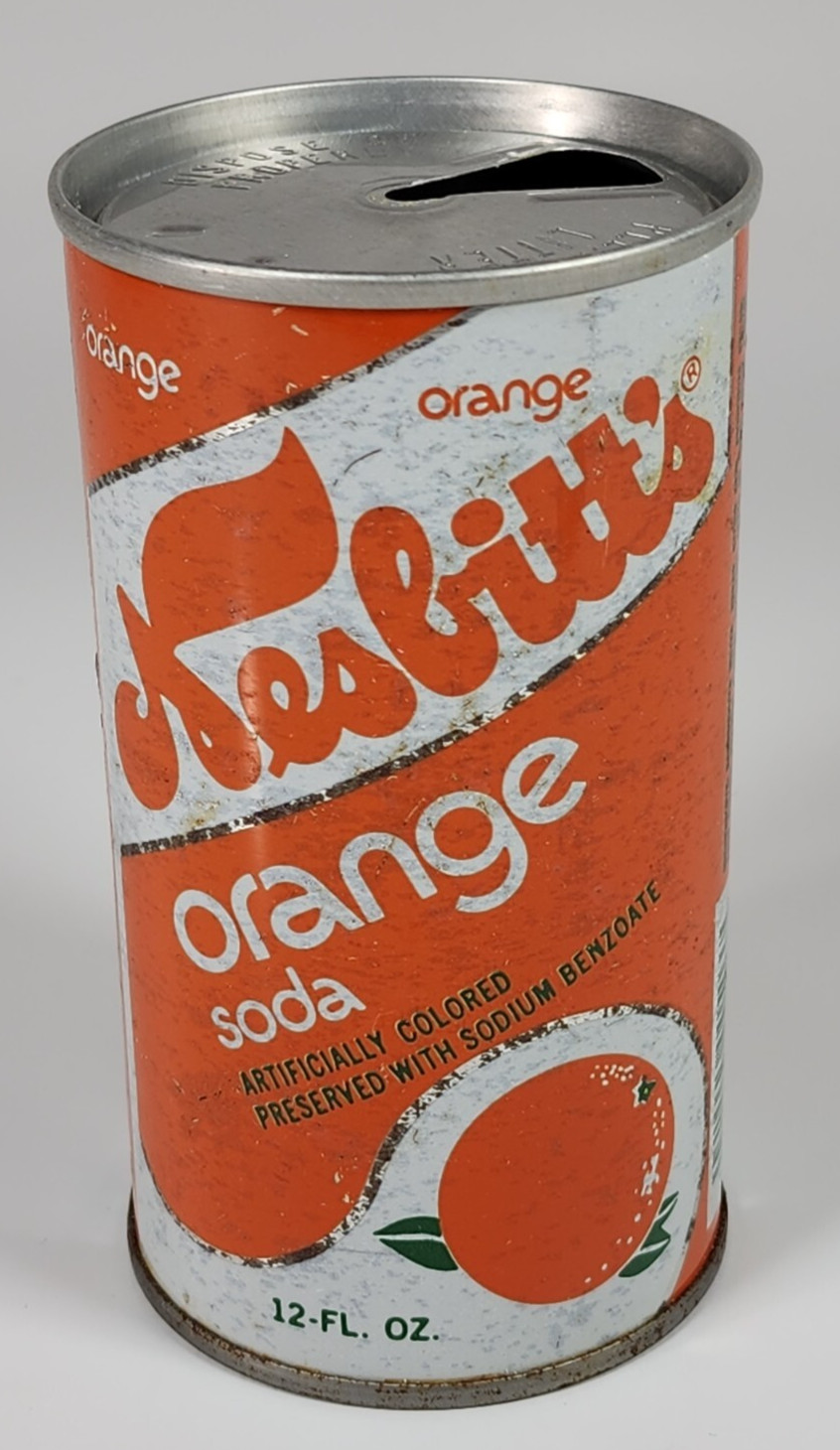 Vintage Steel Nesbitt's Orange Soda Pop Can