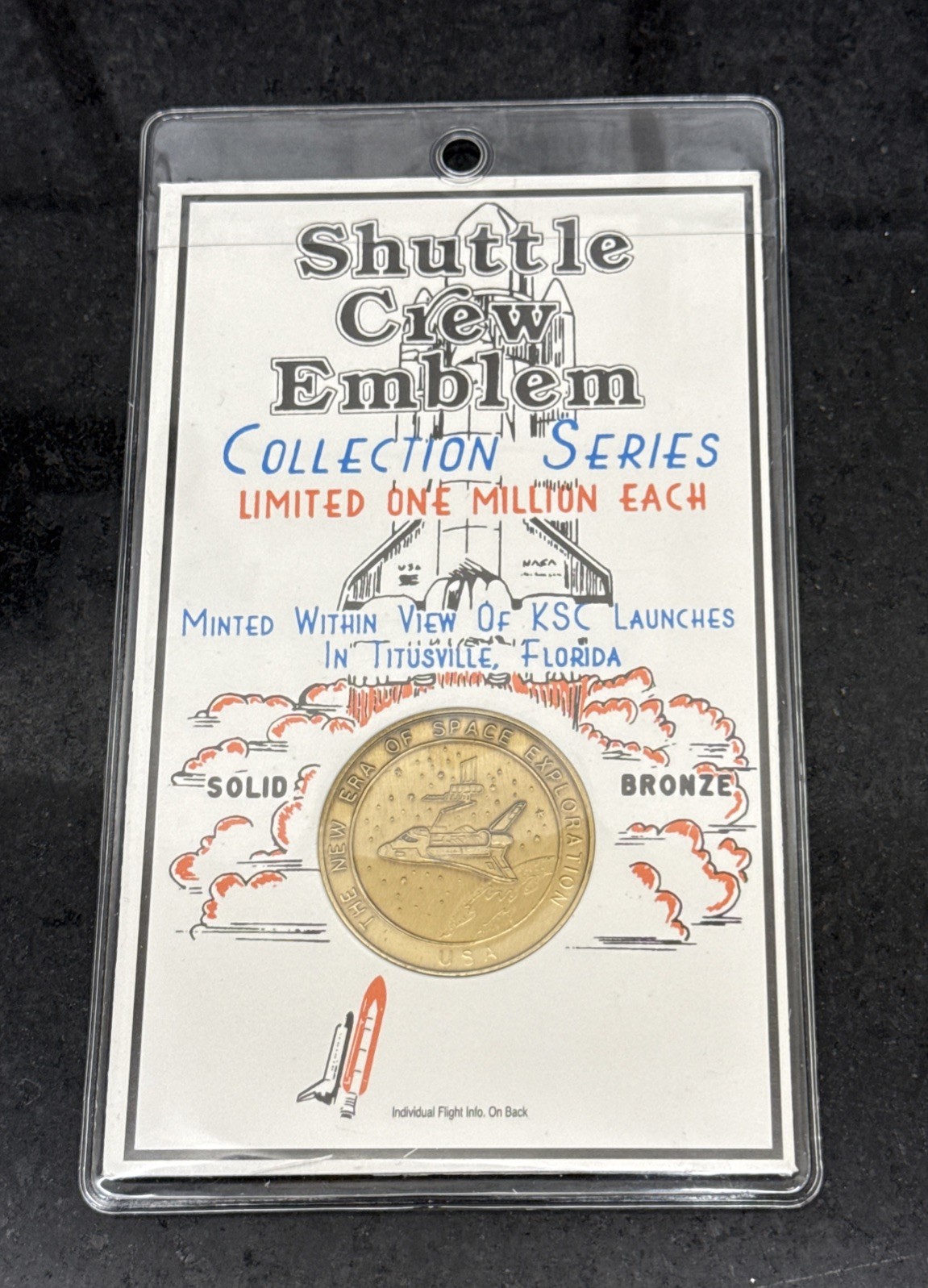 Vintage Shuttle Crew Emblem Collection Series STS-38 Atlantis Bronze Medallion