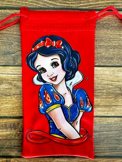 Soft Eye Sunglasses Red Accessory Pouch Pull Top Portable Snow White Princess
