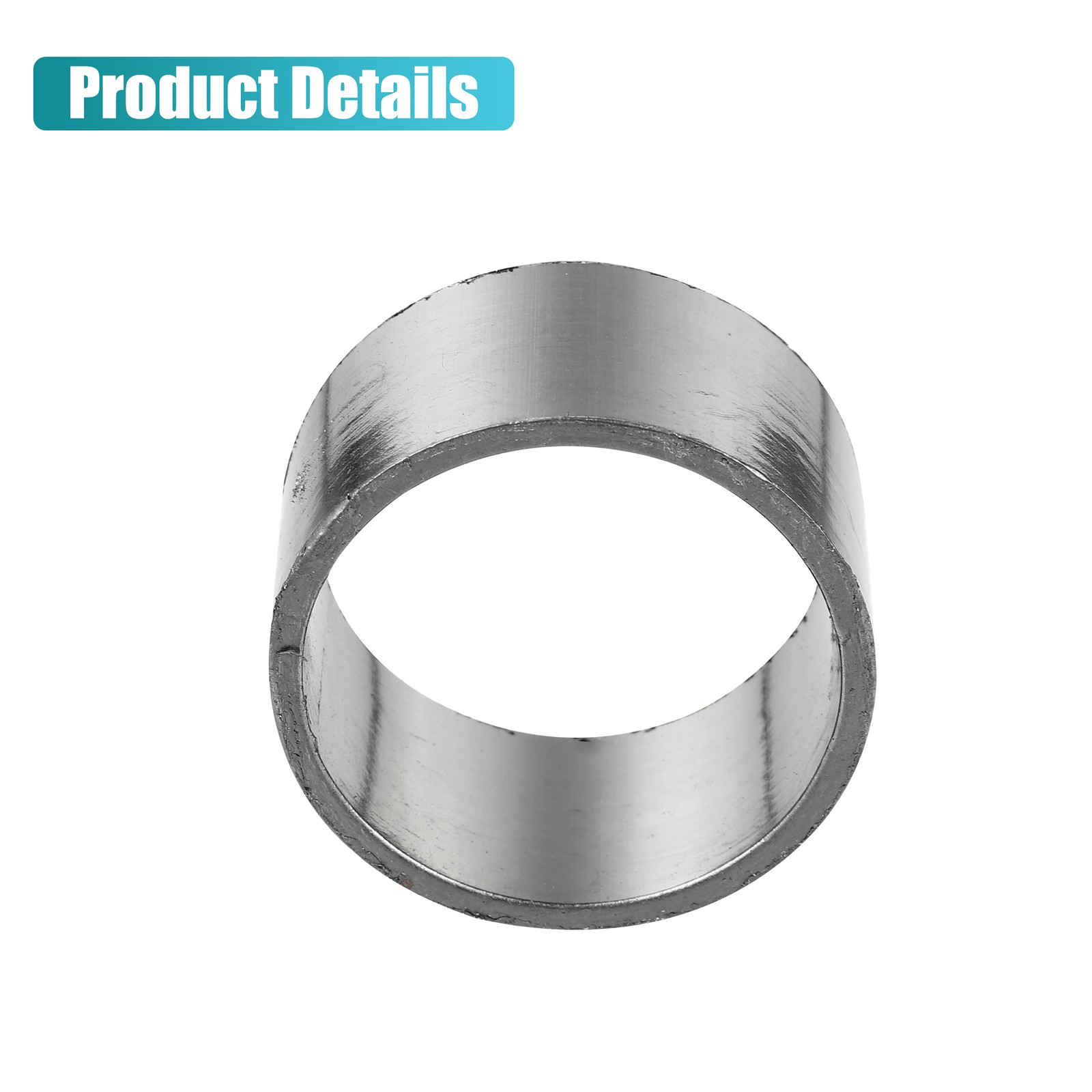 Single Graphite Titanium Tone Motorcycle Exhaust Muffler Pipe Gasket Universal