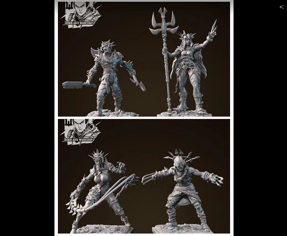 Buran and Shibel - Resin Tabletop Miniature