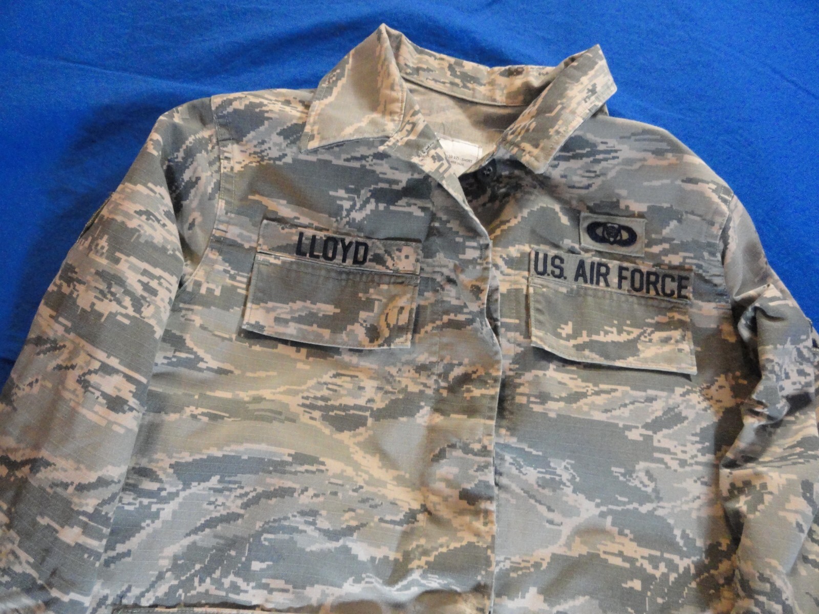 USAF U.S. AIR FORCE ABU TIGER STRIPE CAMO MATERNITY UTILITY UNIFORM JACKET MS