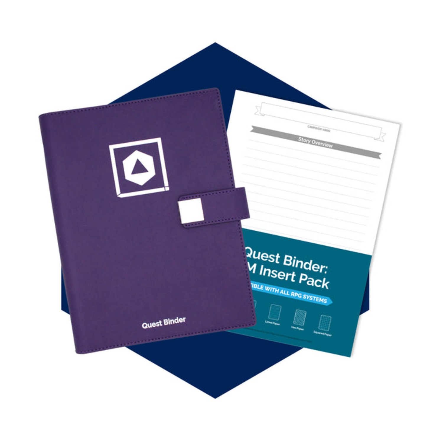 Roll & Play Press RPG Quest Binder - Purple New