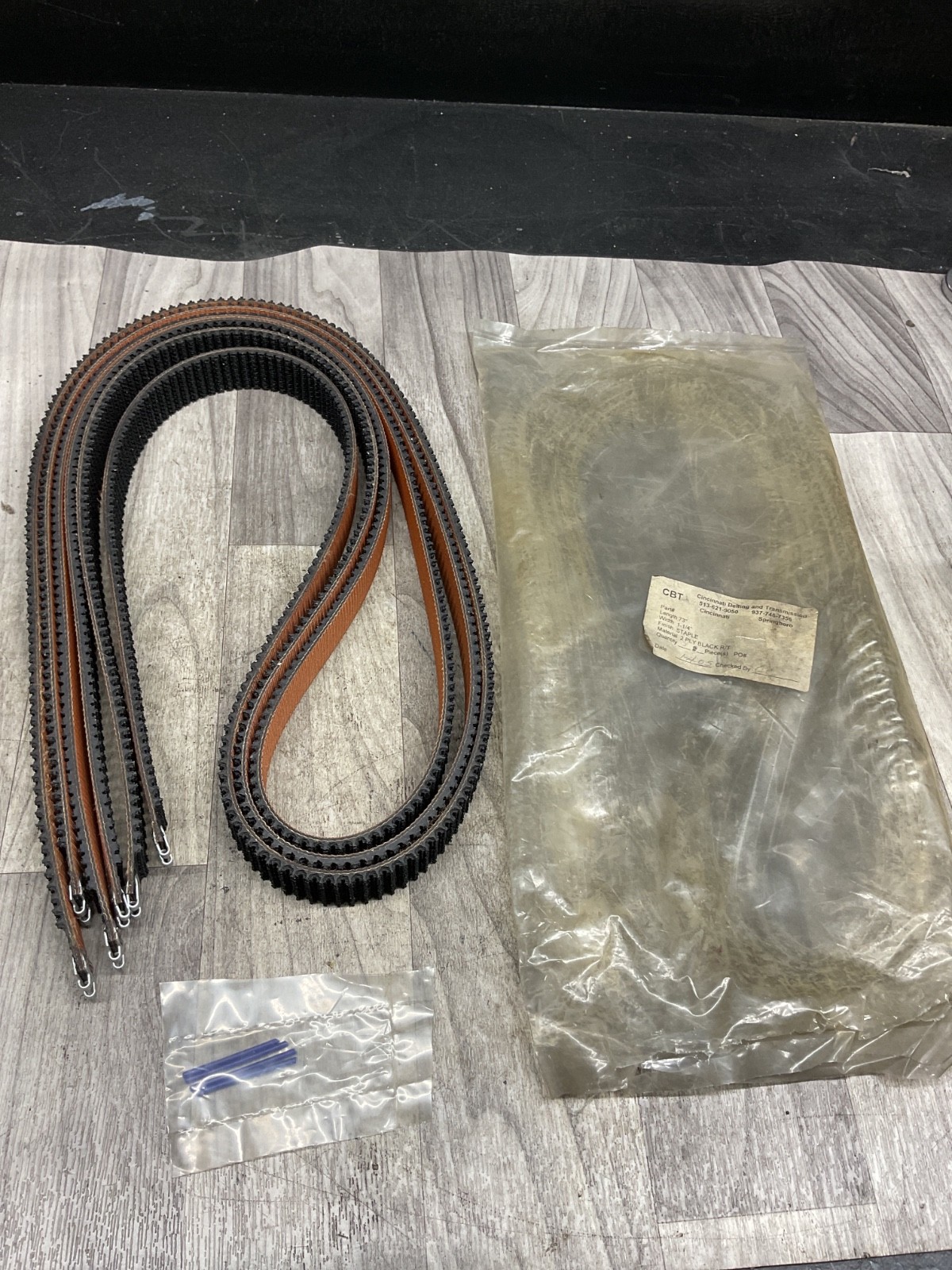 Cincinnati Belting & Transmission Belt 73” L x 1-1/4”W *Lot of 3* #4005B150PR3