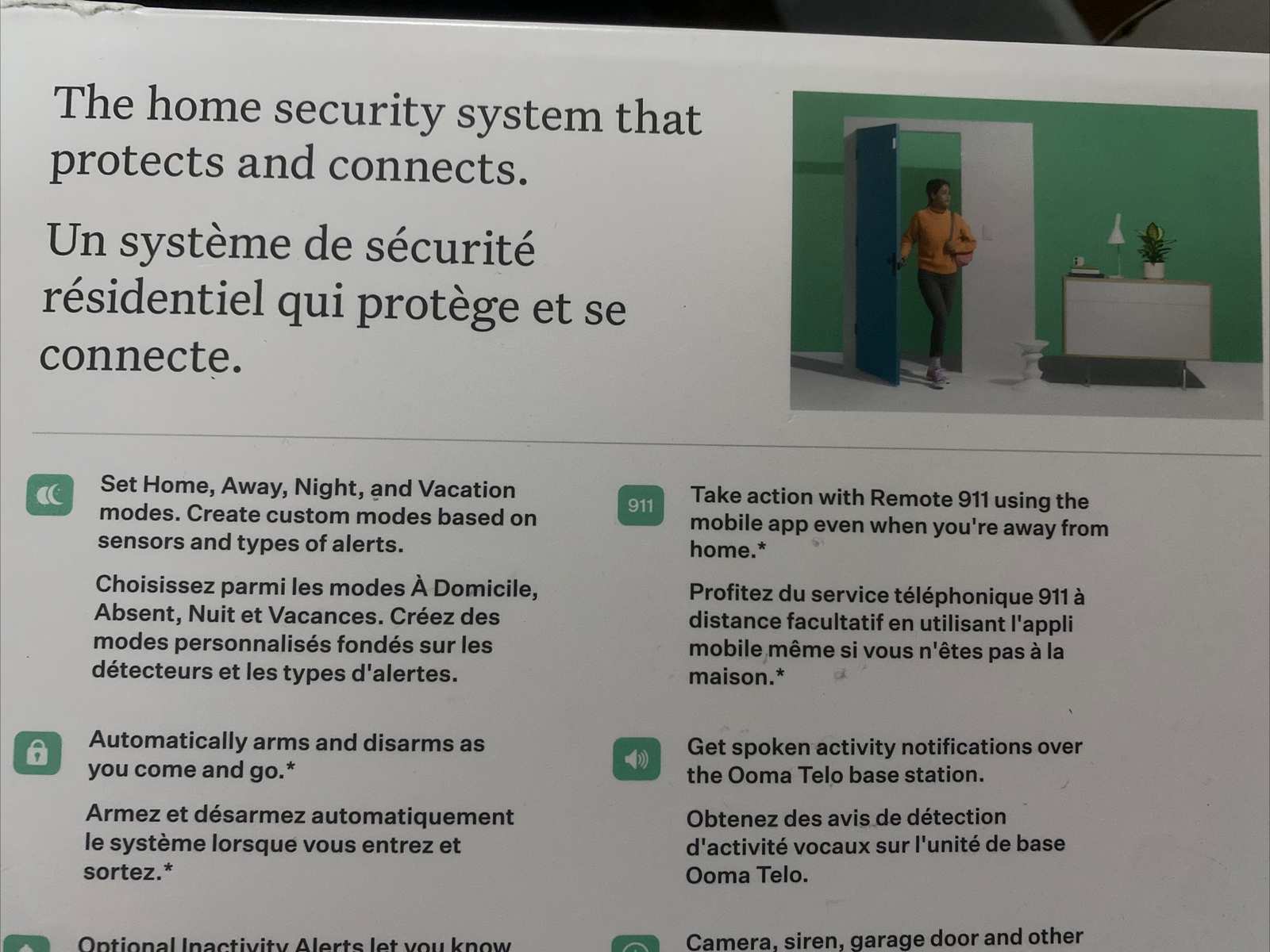 Ooma Smart Home Security Starter Kit With Water Sensor