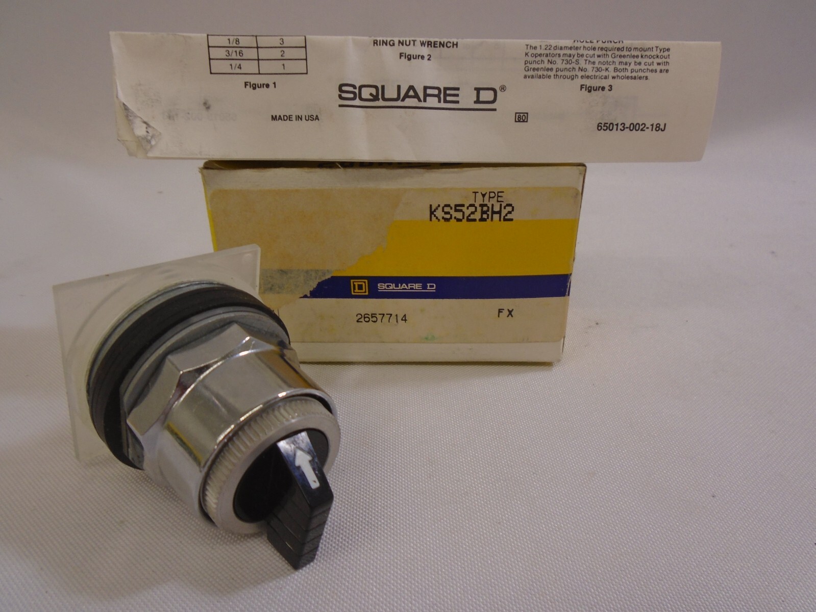 *NEW* SQUARE D 9001 KS52BH2 SELECTOR SWITCH