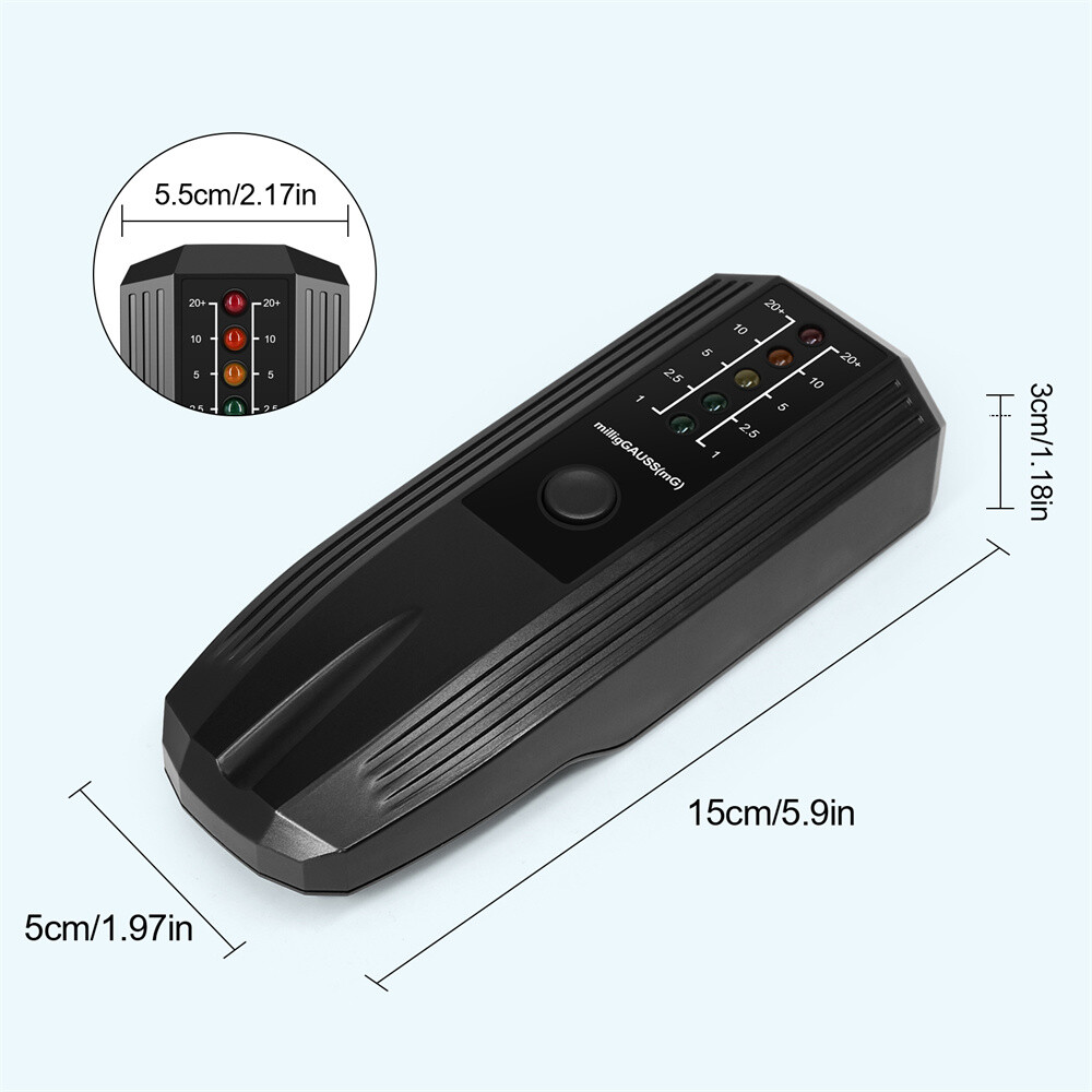 EMF Meter Electromagnetic Radiation Tester LED indicator Dosimeter Detector New