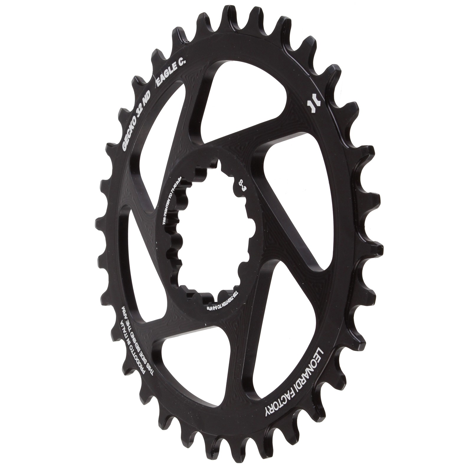 Leonardi Gecko Boost Direct Mount Ring, 32T - Black NLS