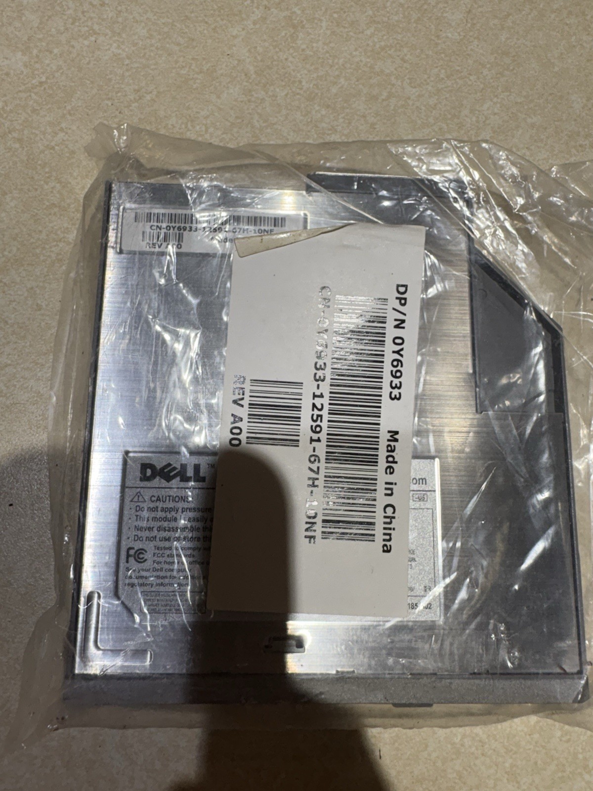Dell Latitude D-Bay Modular 3.5" Floppy Disk Drive Module MPF82E Y6933 0Y6933