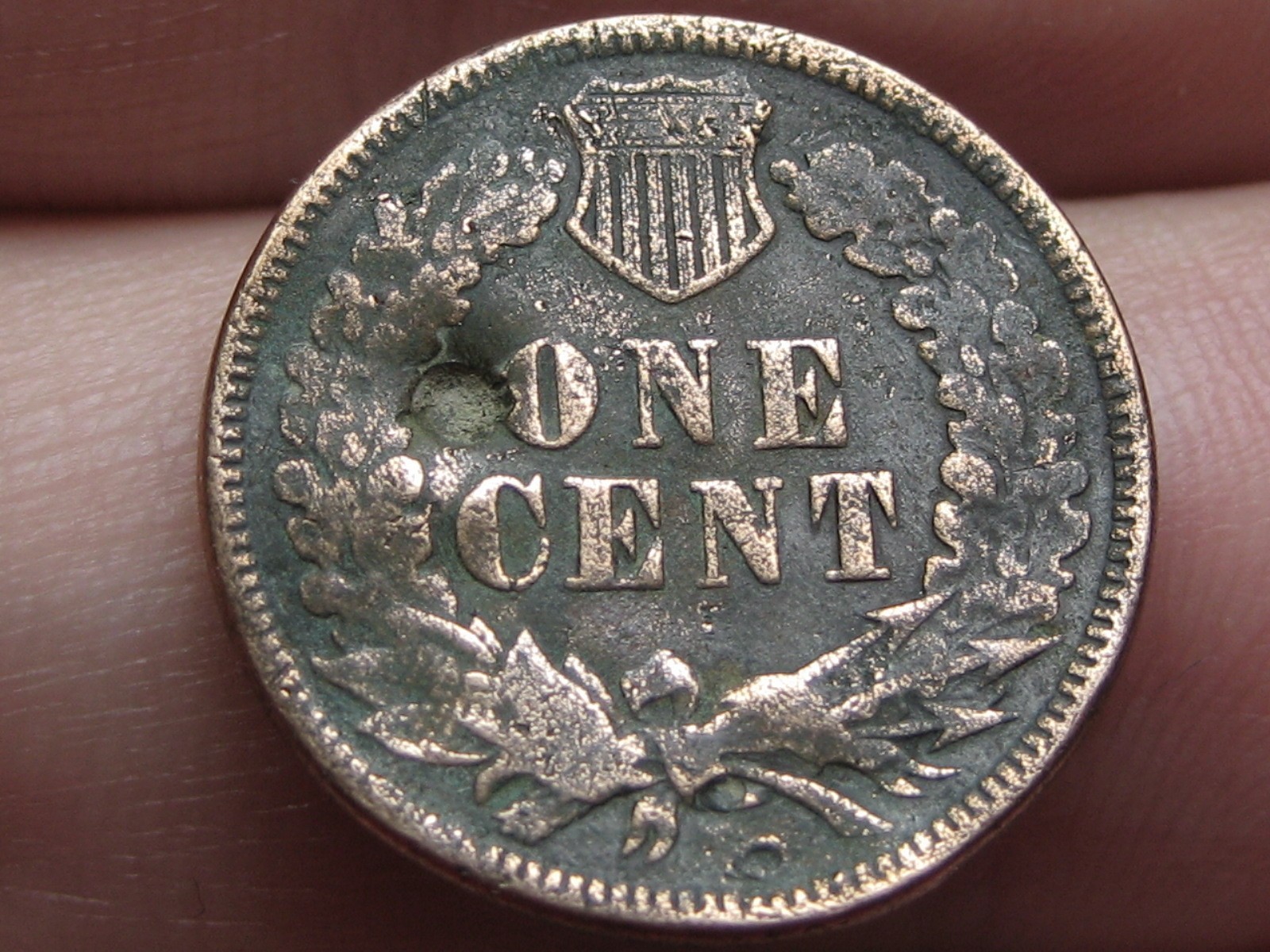 1875 Indian Head One Cent Penny- Good/VG Details