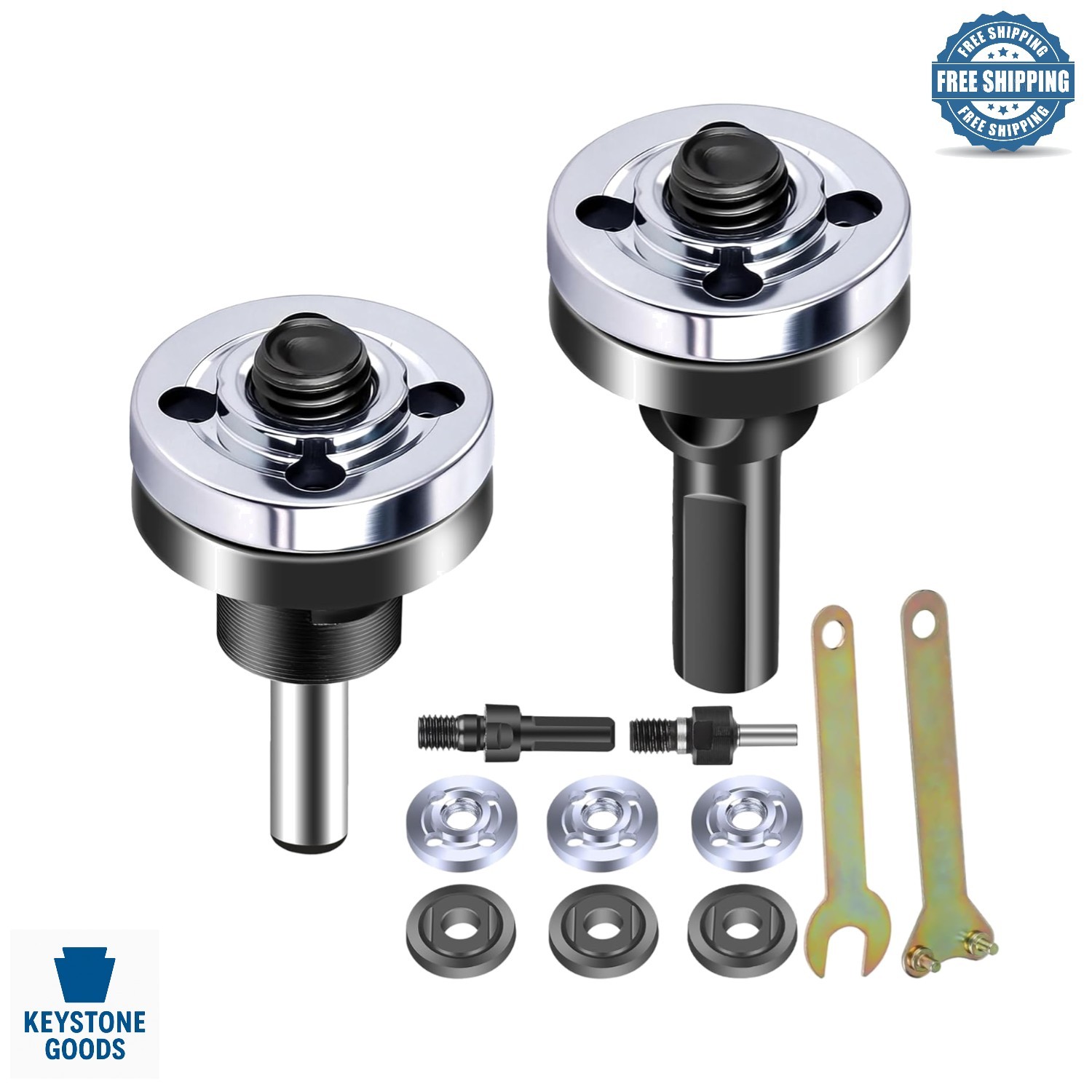 10-Piece Metal Drill & Grinder Adapter Set for Power Tools