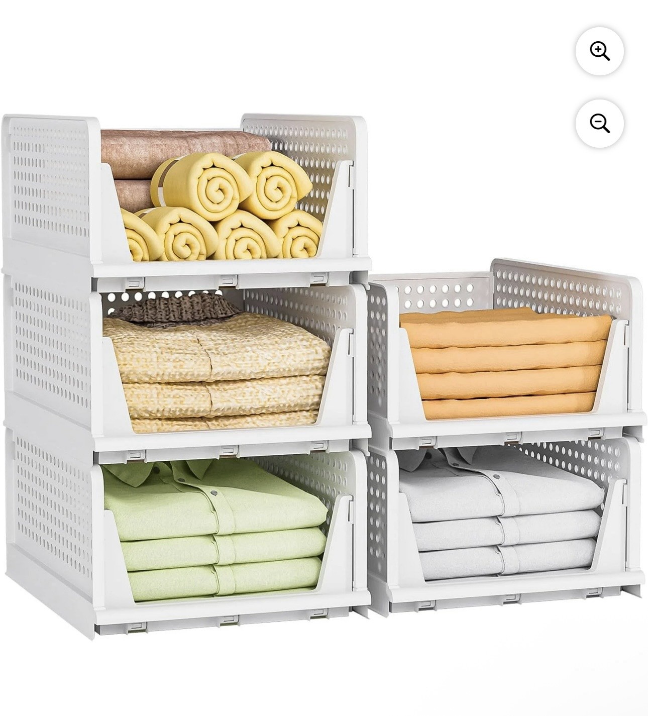 🌹 Kitsure Closet Storage Basket 8 packs New. Factory Sealed