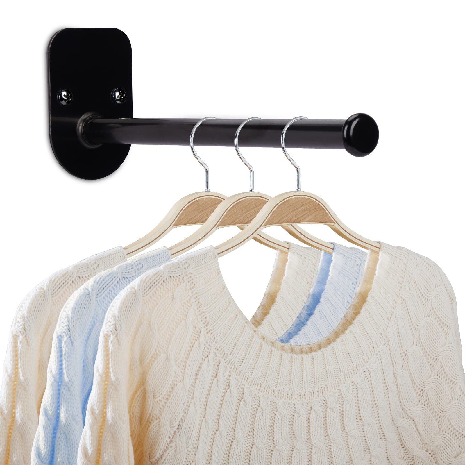 Single Section Stainless Steel Clothes Hanger Storage Rack,Coat Hanger Organi...