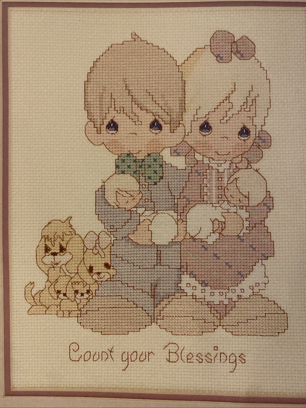 Precious Moments Baby Babies Birth Cross Stitch Pattern- Count Your Blessings