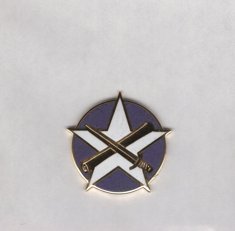 US Army 362nd Civil Affairs Brigade crest DUI c/b clutchback badge G-23