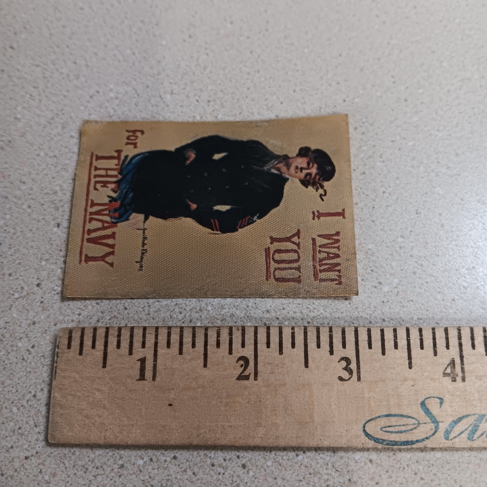 Antique WWII I Want You For The Navy Iron On Patch Female Sailor New