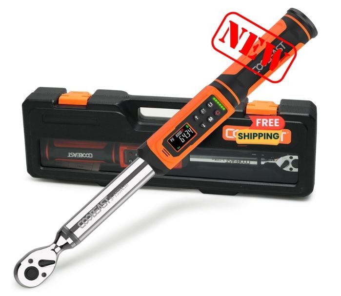 Llave dinamométrica digital 3/8" 2-135 Nm con 5 unidades y alarma LED. Nuevo