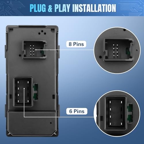 Power Window Switch Compatible with GMC Acadia 2007 2008 2009 2010 2011 2012