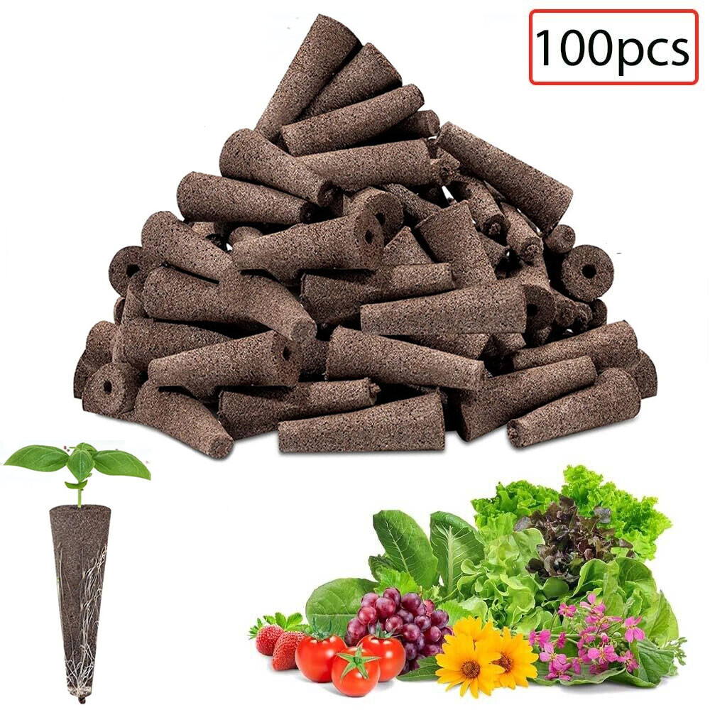 100 Pack Grow Sponges, Seed Pods Replacement Root , Refill Pods for Hyds USA