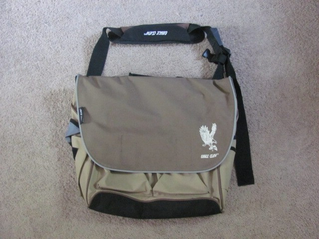 Eagle Claw Brown / Tan Messenger Bag About 16” X 14" X 6"