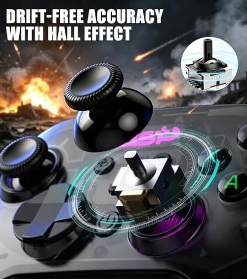 Wireless Mobile Game Controller for Black