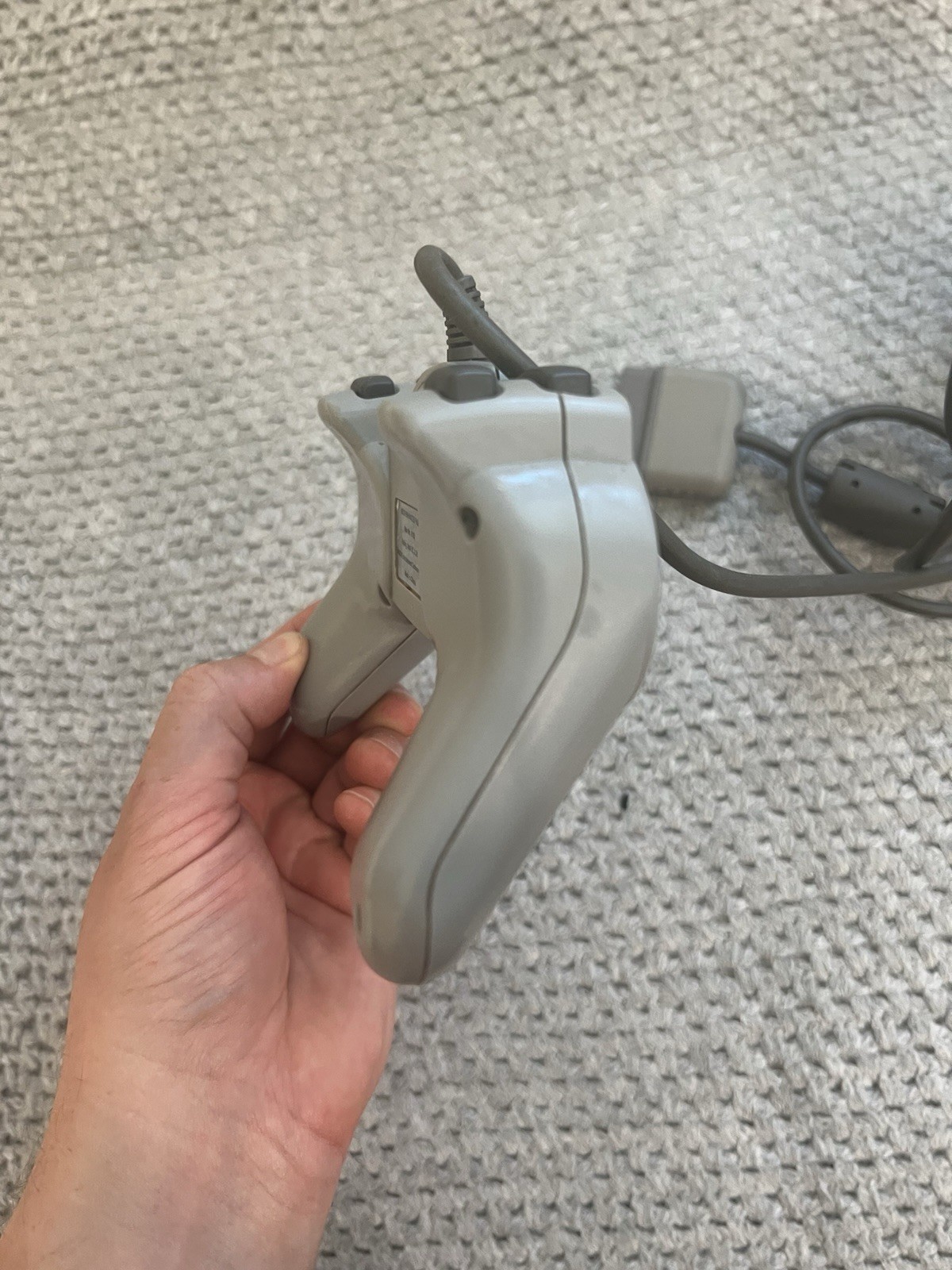 Sony Playstion 1 ASCIIWARE Enhanced Pad Controller for PS1 Wired Gray Untested