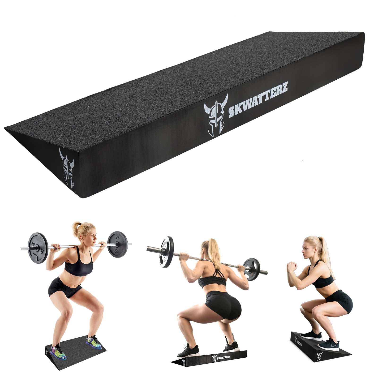 Slant Board Squat Wedge Boards For Exercise - ATG Workout Wedge With Anti Sli...