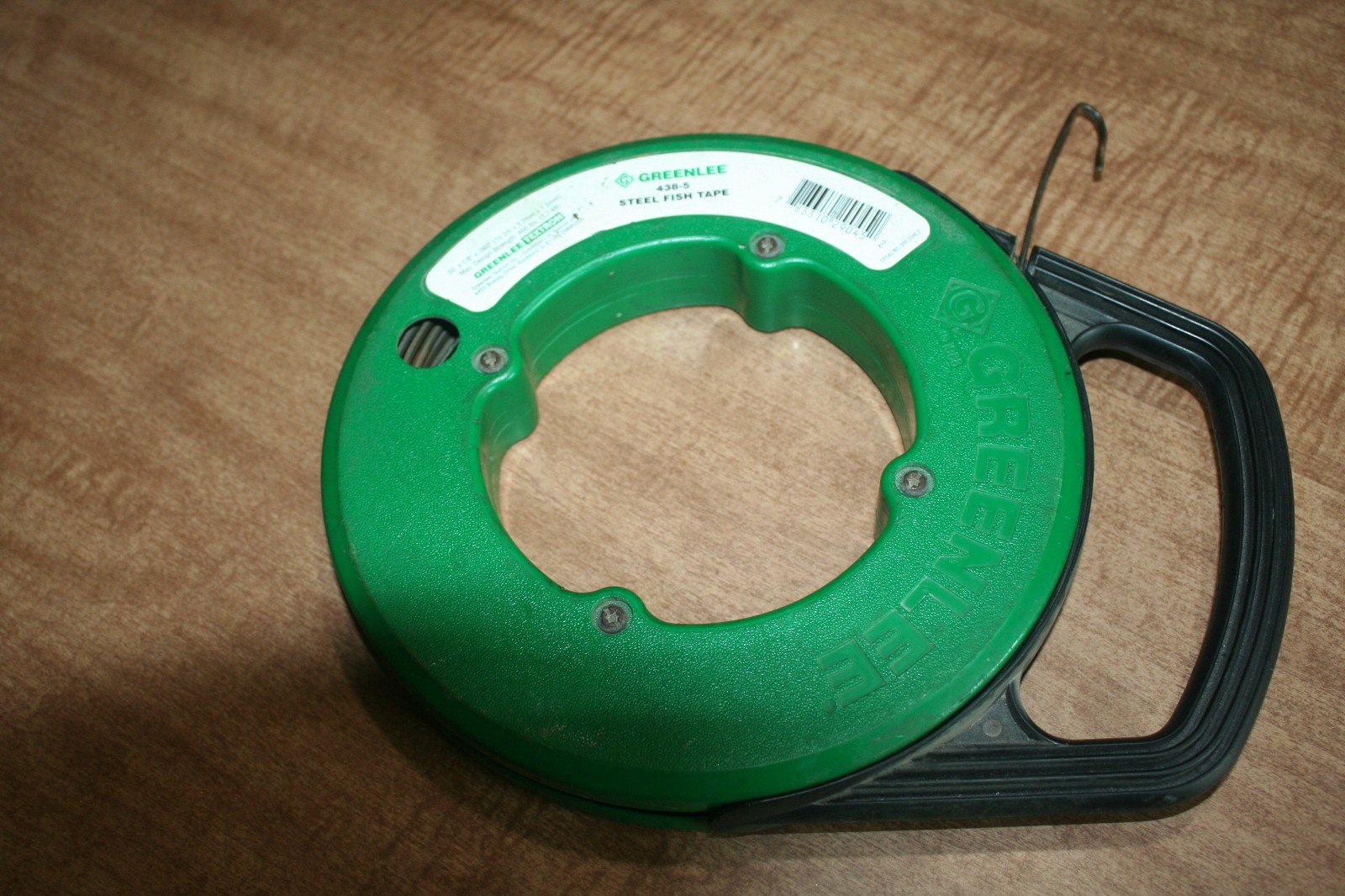 Vintage Greenlee 438-5 50'x1/8" Steel Fish Tape Tested Works!! See Pix!!