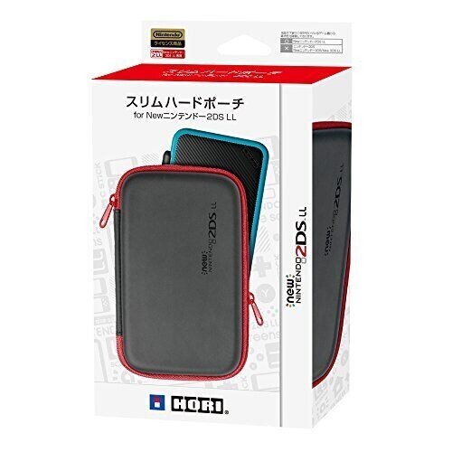 Hori Nintendo 2Ds Ll Official Licensed Slim Hard Pouch Case Black New 2DS-109