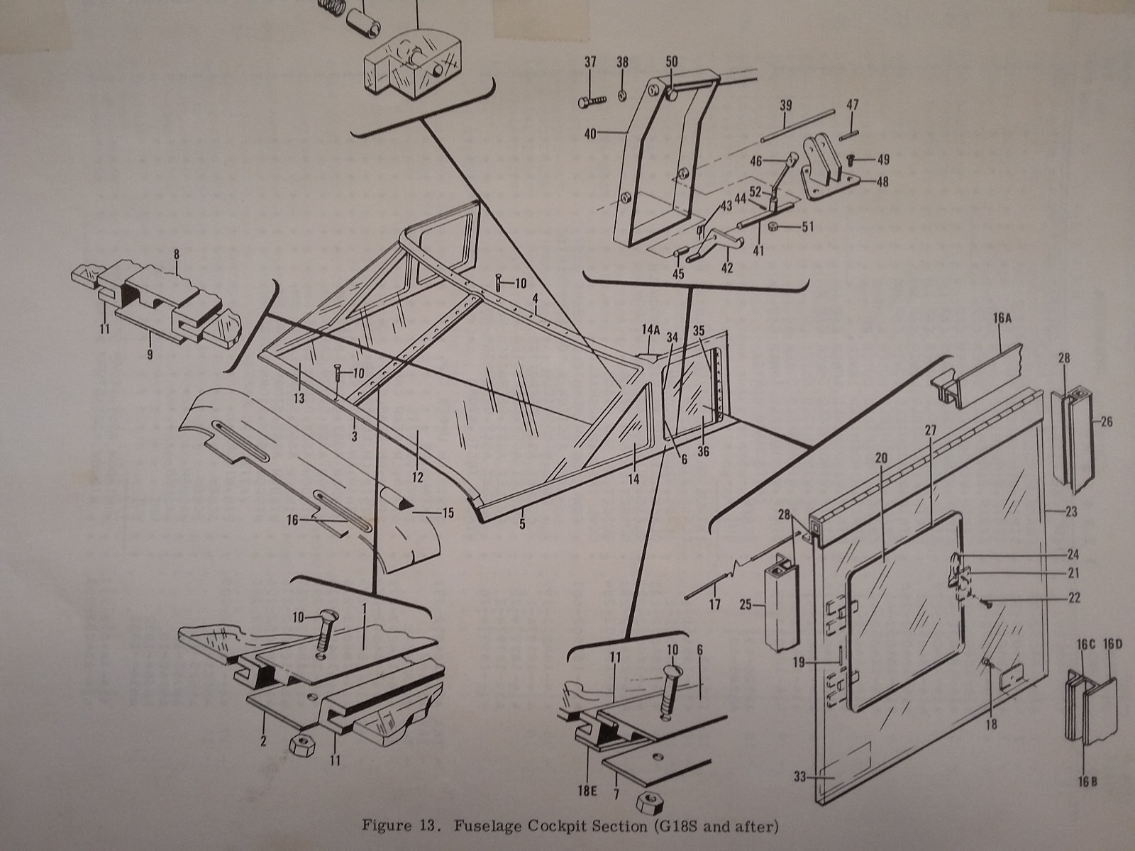 1962 Beechcraft Super 18, E18S, 9700, G18S & H18 Parts Manual