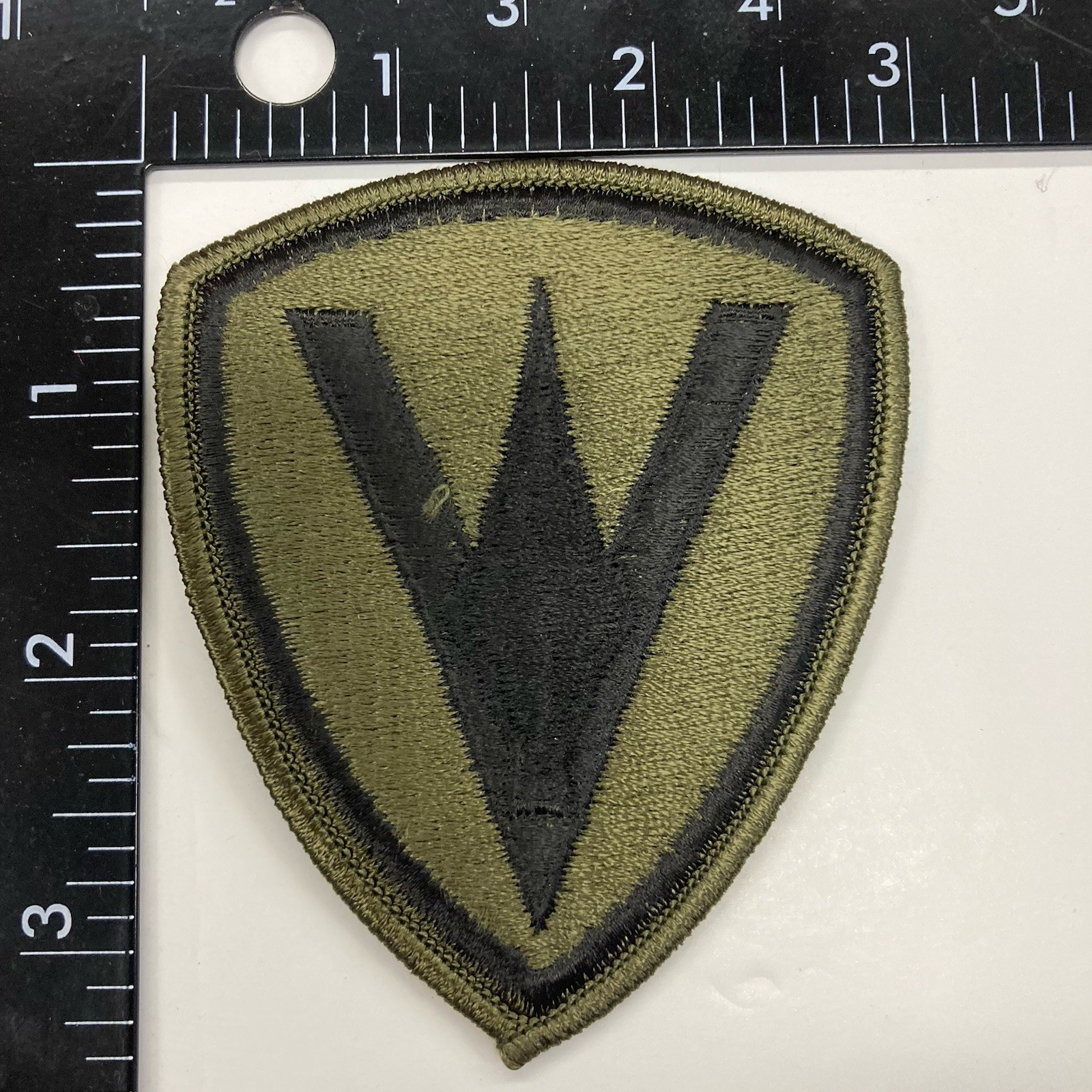 USMC Marine Corps 5th Division Embroidered Shoulder Patch Subdued