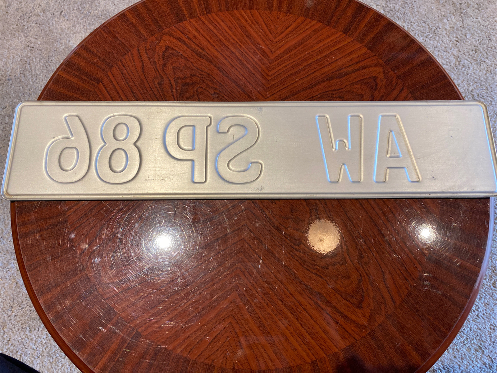 European License Plate