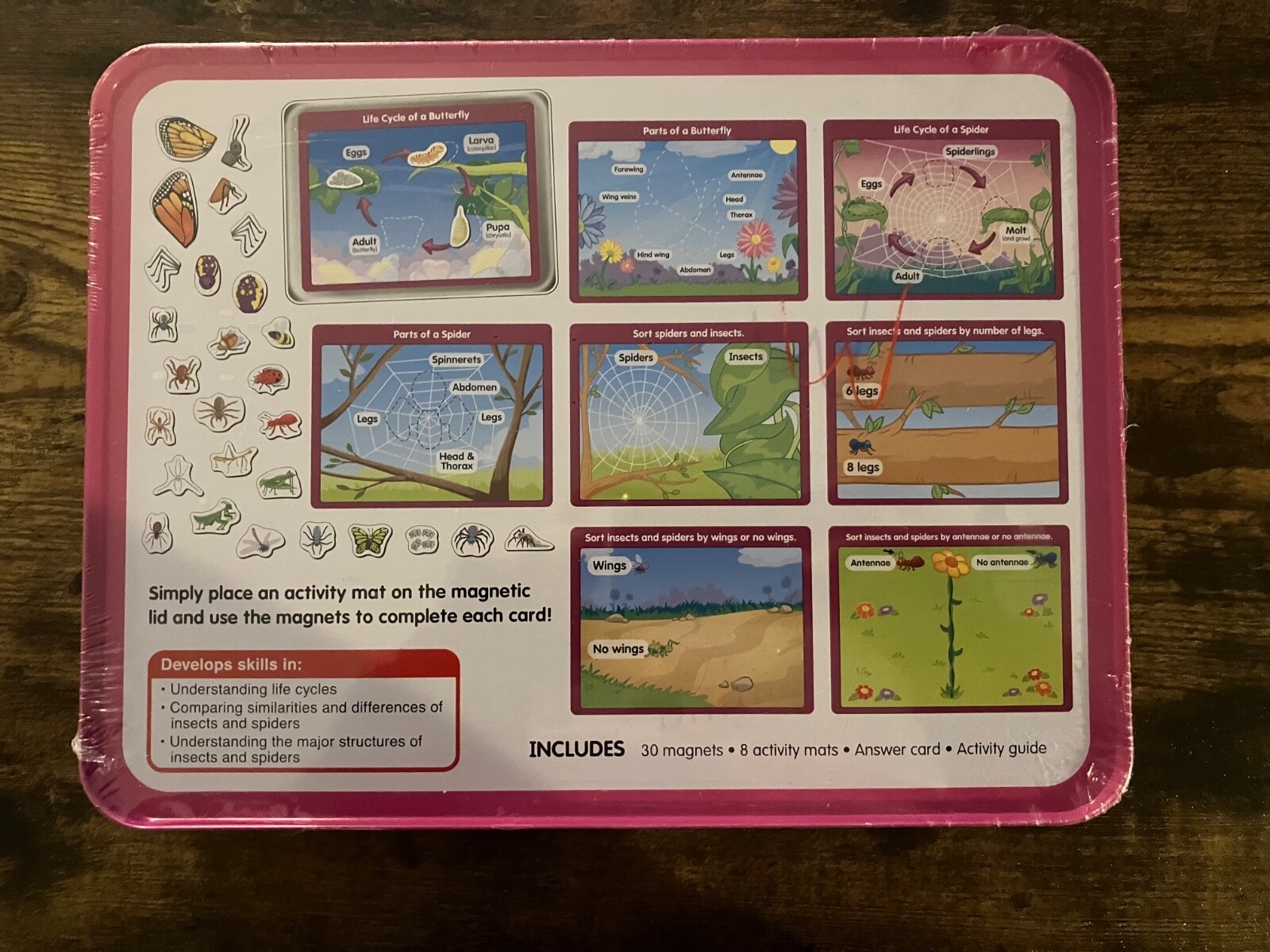 Insects & Spiders Magnetic Science Tin Kit - NEW