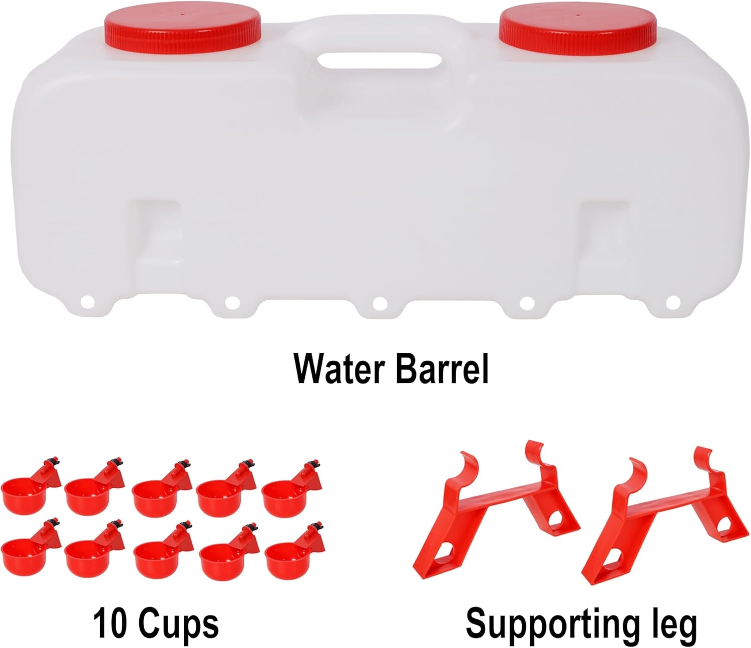 Automatic/Semi-Automatic Chicken Waterer Cups,Water Feeder with 10 Drinking Cup