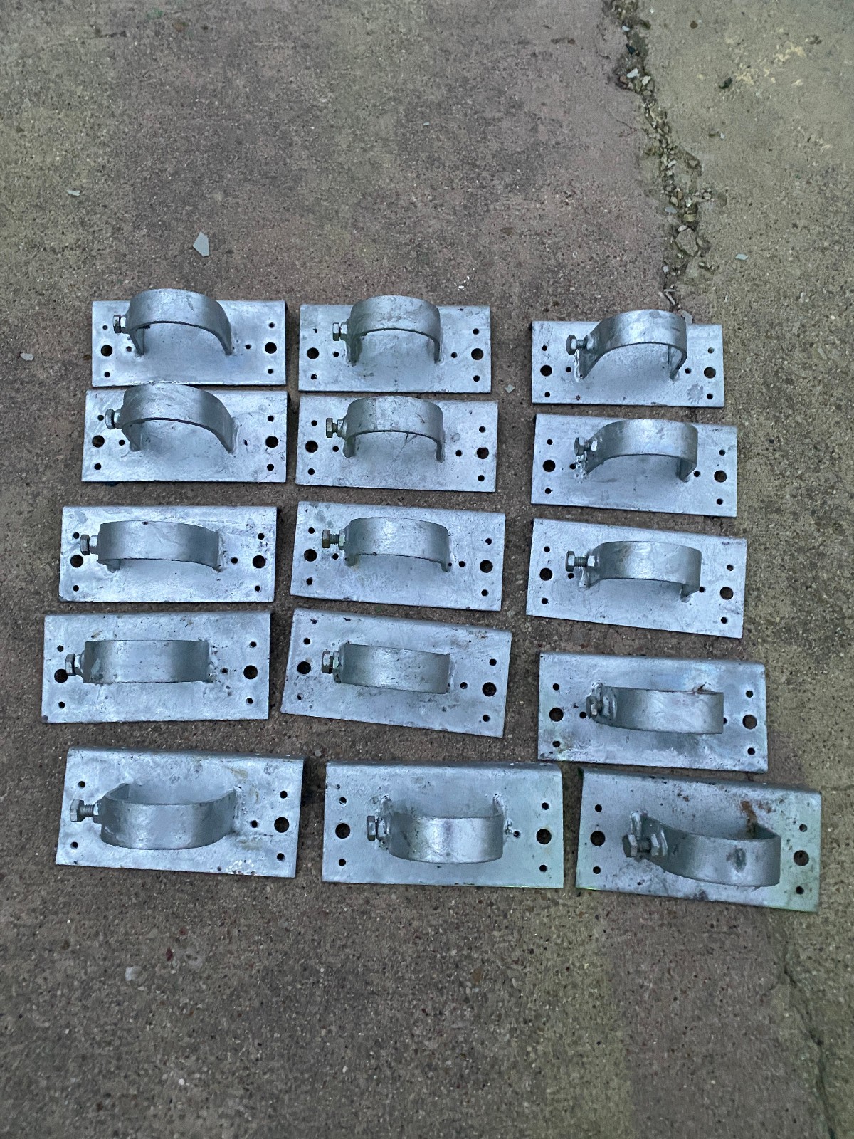 15 Wood to Metal Line Post Adapters Wood Fence Panels with Metal Posts 2.5"