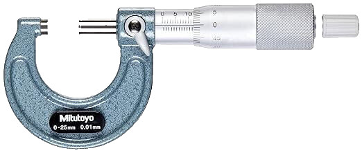 MITUTOYO 103-137 OUTSIDE MICROMETERS SERIES-103 METRIC 0-25mm
