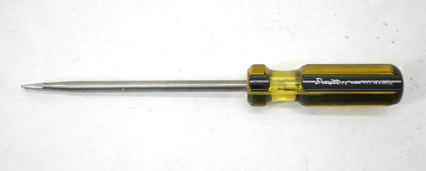 Vintage Dayton Tools 10" Chrome Vanadium Flat Head 5/16" Slot Screwdriver