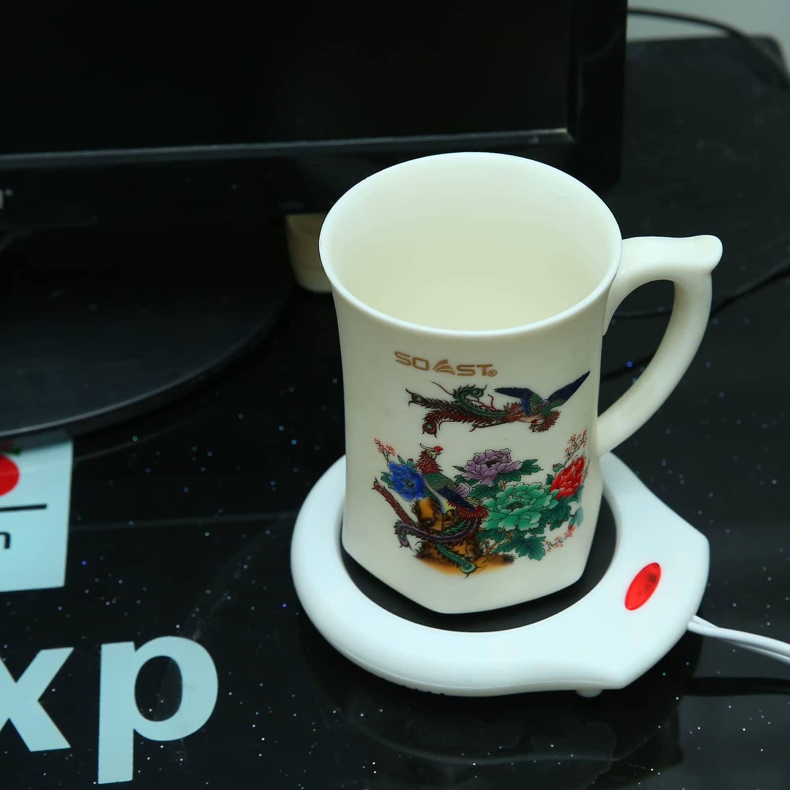 Home&Office Desktop Electric Mug 1 White, 1pack