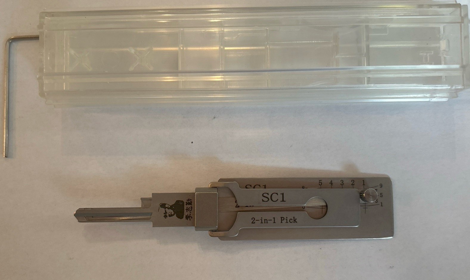 Original LISHI SC1 2-in-1 Locksmith Tool Key Decoder Pick Tool, Schlage