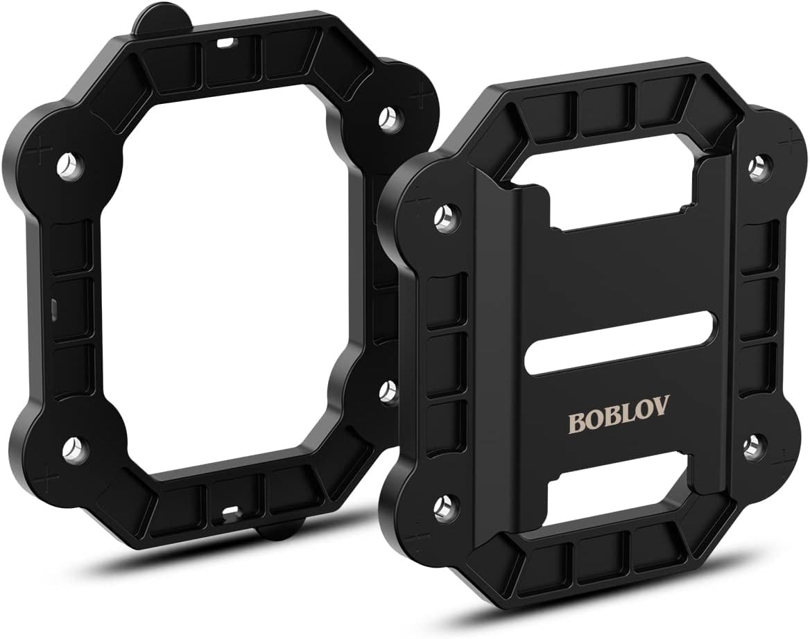 BOBLOV Durable Universal Leather Magnet Mount fr body Cameras Built-in 8 Magnets
